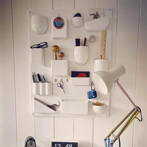 Estante de Pared para Sala de Estar, Estilo Nórdico Moderno, Estante Metálico de Lujo para el Hogar, Almacenamiento de Libros, Estantes Flotantes de Madera y Plástico - Product Image 4