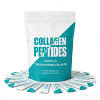 Collagène Marin Hydrolysé Naturel GMP Halal OEM en Poudre – Complément Alimentaire en Gros – Boisson au Collagène – 30 Sachets/sac