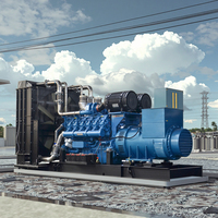 Groupe électrogène diesel 360 kW 450 kVA/382,5 kW triphasé silencieux à châssis ouvert avec ATS et télécommande 50/60 Hz Baudouin