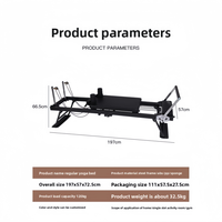 Matériel de yoga pliable en acier avec roues, écologique, pour entraînement Pilates et renforcement du tronc à domicile, exclusivité transfrontalière, durable