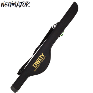 NUOVO ZAINO DA PESCA MAJOR NERO IMPERMEABILE E RESISTENTE IN TESSUTO OXFORD ECOLOGICO, PORTACANNE DA 100-140 CM CON TRACOLLA REGOLABILE - Product Image 1