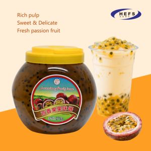 Concentré de confiture de fruits de la <span class=keywords><strong>passion</strong></span> de qualité commerciale de 2.7kg avec emballage de tambour de pulpe pour la vente en gros d'usine de boulangerie de smoothies de thé à bulles - Product Image 3