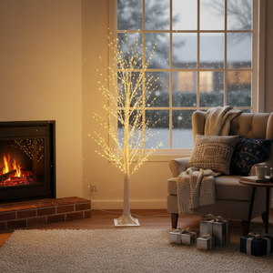 Albero LED Bianco Sirka 10W 150cm con Rami (GSC 204690157) EAN 8433373074545 Cavo 5m 220-240V - Product Image 3
