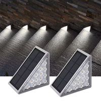 Lampes d'escalier solaires à LED avec détecteur de mouvement Éclairage de pont extérieur du crépuscule à l'aube
