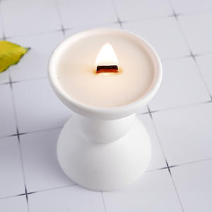 Tarro de vela de cerámica de estilo nórdico, tarros de vela únicos, candelabros, linternas para diseño de interiores y ambiente - Product Image 5