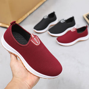 Chaussures de marche en maille respirante pour femmes, chaussures de sport décontractées à talons bas, pour l'extérieur, taille 36-42 - Product Image 1