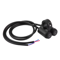 Interrupteur de guidon de moto 2-en-1 avec bouton de commande, pour guidon de moto 22mm (7/8 po), interrupteurs de rééquipement étanches avec indicateur marche/arrêt