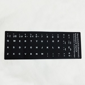 Diseño personalizado vinilo portátil pegatina decoración autoadhesivo <span class=keywords><strong>teclado</strong></span> <span class=keywords><strong>español</strong></span> pegatina - Product Image 6