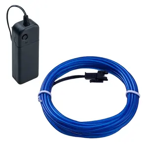 Cable de luz LED de neón para decoración de coche, cable de luz LED de 2,3mm, resistente al agua, personalizado, brillante, para fiesta, venta al por mayor