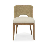 Chaise de salle à manger rembourrée style nordique pour restaurant et café, ensemble table et 4 chaises rustiques en bois de frêne massif, chaise pour événements et mariages pour hôtel