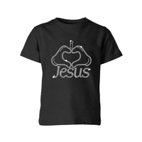 Transfert thermocollant personnalisé en gros avec motif Jésus chrétien en strass pour vêtements et t-shirts