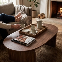 Table basse en MDF finition travertin, style moderne et contemporain, pour salon, prix d'usine, vente chaude, mobilier de maison en bois