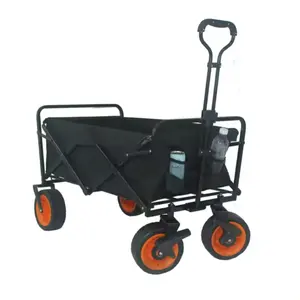 Ty Personalización Heavy Duty Durable Metal Plegable Todo Terreno Utilidad Beach Wagon Carrito con Ruedas Universales