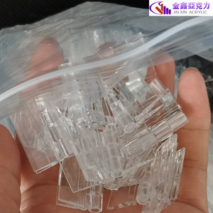 บานพับอะคริลิกใส Jin Xin ขนาด 7 นิ้ว บานพับพลาสติกเสริมแรงสำหรับกล่องโฆษณา - Product Image 3