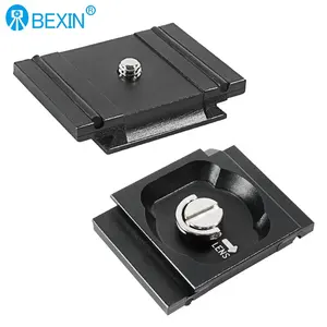 BEXIN Aluminum CNC DSLR Camera Tripod Quick Release Plate Mount Adapter with 1/4 to 3/8 Screw for Arca Manfrotto