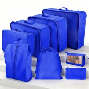 Lightweight and Durable Portable <b>Luggage</b> Organizer Bags 8-piece Set, Clothing and Shoe Bag Set, Nylon Organizer Bags - Product Image 2