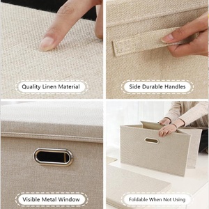 Boîte de rangement pliable pour vêtements poignée pliable et tiroir pour panier de rangement de chaussettes sous-vêtements <span class=keywords><strong>soutien</strong></span>-<span class=keywords><strong>gorge</strong></span> - Product Image 5