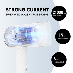 FL-1302 ไดร์เป่าผมระดับมืออาชีพ 1600w คุณภาพสูง พับเก็บได้ พร้อมประจุลบ สำหรับใช้ในบ้าน โรงแรม ร้านเสริมสวย และกลางแจ้ง - Product Image 2