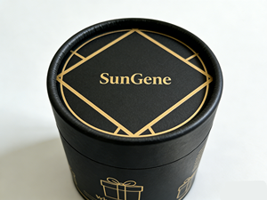Valentine's Day <b>gift</b> Durable Round Paper Cylinder Packaging <b>Box</b> for Whisky Glass - <b>Black</b> Luxury barware Container - Product Image 2