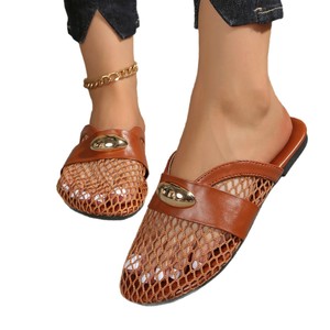 Ciabatte Estive da <span class=keywords><strong>Donna</strong></span> Bianche di Nuova Moda, Design Esclusivo, <span class=keywords><strong>Antiscivolo</strong></span>, Taglie Grandi, Traspiranti in Rete - Product Image 5
