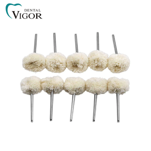 Tête de polissage en feutre de laine et coton montée sur tige, brosse de polissage dentaire en laine de 2,35 mm - Product Image 5