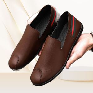 รองเท้าหนังสำหรับนักธุรกิจชายแบบทางการระบายอากาศใหม่ - Product Image 2