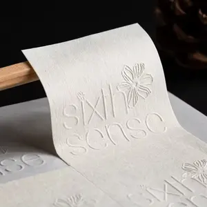 Высококачественная пользовательская матовая текстура с тиснением логотипа дизайн ювелирных изделий Подарочная коробка печать наклейка