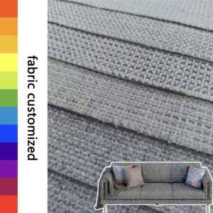 Tela de Lino 100% Poliéster al por Mayor, Impermeable, Teñida Lisa, Transpirable, Tejida, para Sofás, Muestra Gratis para Textiles del Hogar - Product Image 1