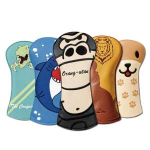 प्राइमस गोल्फ थोक सिर कवर गोल्फ वाटरप्रूफ चमड़े कस्टम कढ़ाई लोगो गोल्फ लकड़ी कवर सेट गोल्फ हेडकवर कस्टम - Product Image 3