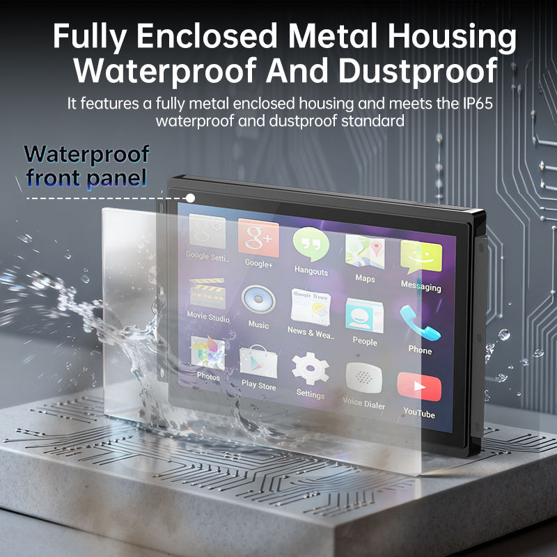 Bolinia/OEM 21.5" Fanless Industrial Android/Linux/Ubuntu Panel PC RK3399 J1900 Aluminium Capacitive Wall Mount Touch Screen