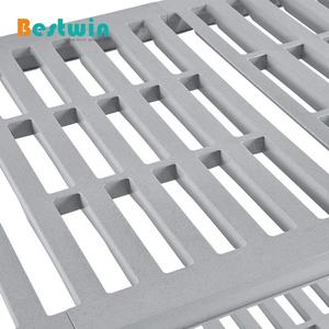 קר חדר מטבח מזון אחסון מתלה רב סביבתי פלסטיק פלדת מתכת מדפי - Product Image 5