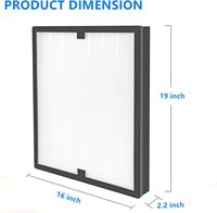 Lot de 2 filtres HEPA500 & BD-AS-550 & F301H H13 pour purificateur d'air BlueDri Air Shield 550/Mounto AF500/Drieaz HEPA 500