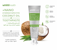 Dentifrice blanchissant en vrac à l'hydroxyapatite et à l'huile de coco, dentifrice reminéralisant, nettoyage en profondeur, menthe fraîche, fournisseur de marque privée