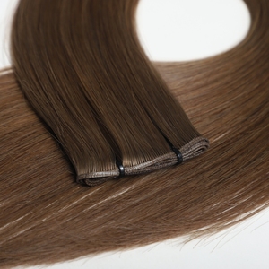 Cheveux Naturel ham brezilyalı saç dikişsiz görünmez Genius atkı saç ekleme çift çizilmiş insan bakire manikür hizalanmış saç - Product Image 3