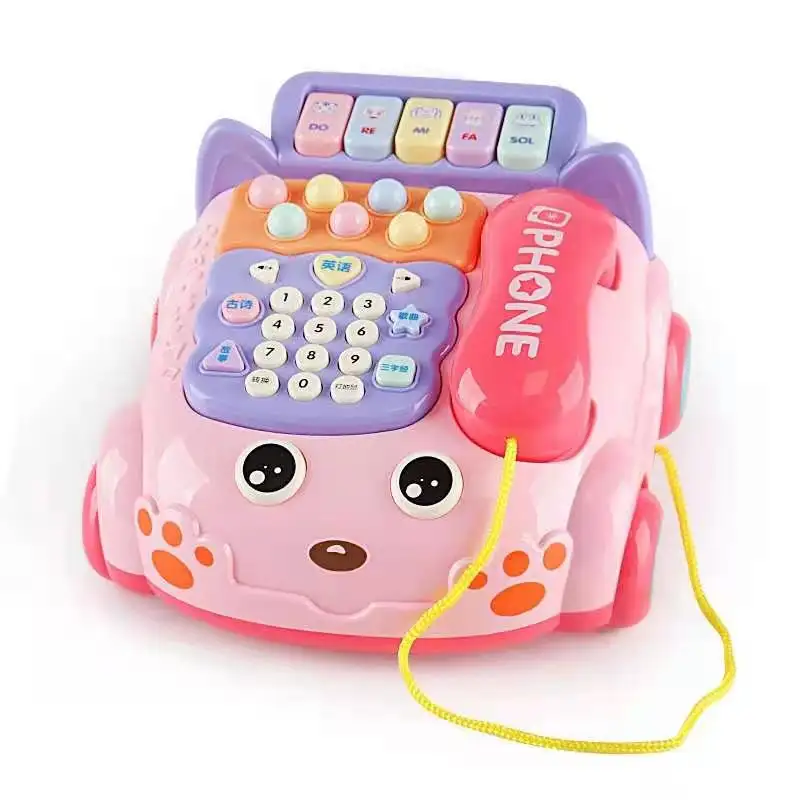 Educação música brinquedos bebês simulação telefones brinquedo para crianças 0-6 meses bebê telefone móvel brinquedo educativo telefone