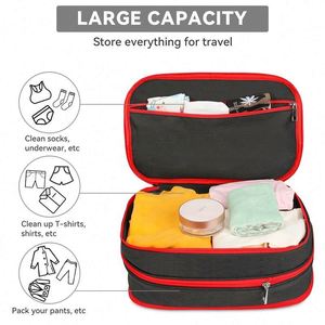 Sacs de rangement extensibles pour vêtements, cubes de compression de voyage imperméables, vente en gros, usine BSCI - Product Image 4