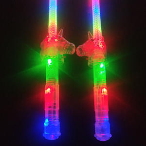 Hihg Quality 10 Lights <strong>Unicorn</strong> With Sound Glitter Stick Children'S Glow Led Holiday <strong>Supplies</strong> Electronic Glow Stick - Product Image 6