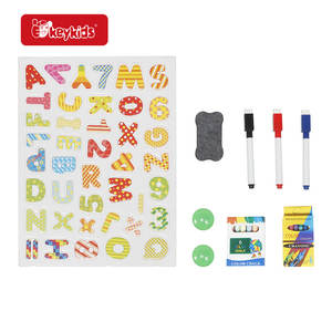 W12B290ไม้วาดรูปแบบ2-in-1สำหรับเด็กกระดานดำและไวท์บอร์ด - Product Image 2