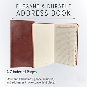 Quaderno per indirizzi con pagine indice per lettere, in grado di contenere fino a 403 pezzi di informazioni, formato tascabile. - Product Image 2