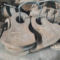 Marteau de concasseur en acier au manganèse haute résistance, moulé sous pression, doré, très vendu, pour l'extraction de minerai et la fabrication de sable
