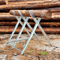 Scie à Offres Spéciales Cheval Acier Jambes Pliantes Portable Menuiserie Stand Table Sawhorse Workbench
