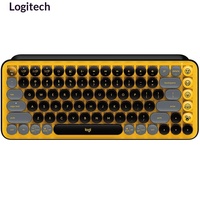 Clavier mécanique sans fil double mode Logitech POP Keys transfrontalier, clavier de bureau USB élégant à 87 touches