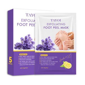 <span class=keywords><strong>Masque</strong></span> Pieds Personnalisé à Marque Privée Hydratant Éclaircissant Exfoliant au Karité et à la Lavande - Product Image 1