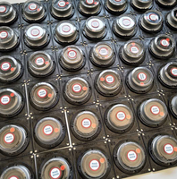 Indicateur d'impact de type montre, capteur mécanique 2G, fixation à vis, non réversible, en plastique rouge, pour l'industrie lourde et la logistique
