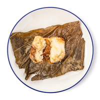 Boulette de riz gluant végétarien congelé de restaurant de Guangzhou 270g feuille de lotus de riz collant