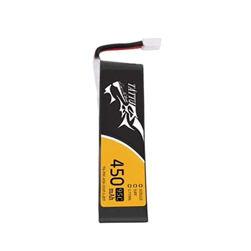 Tatu 450MAh 3.8V HV 95C 1S1P Lipo Battery Pack Với Phích Cắm JST-PHR Cho Tiny Hawk - Long Gói Nhỏ Drone MINI Drone