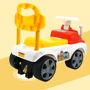 Balade en voiture coulissante pour bébé sur un <span class=keywords><strong>camion</strong></span> de pompiers avec klaxon pour les tout-petits - Product Image 4