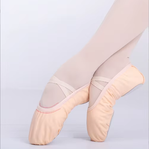 2025 all'ingrosso Stock di scarpe da ballo ballerine ragazze donne elastiche scarpe da ballo ballerine pantofole - Product Image 1