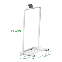 Evrensel Uyumlu Koşu Bandı Korkuluğu Geniş Çerçeveli Aletsiz Sıkıştırmalı Tutamak ve Tablet Standlı Toptan Satış İçin