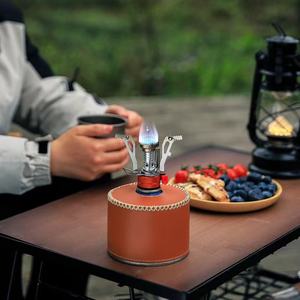Outdoor-Camping integrierter <span class=keywords><strong>Mini</strong></span>-Herd mit elektronischer Zündung tragbarer Herd einfacher Gaskocher brenner - Product Image 5